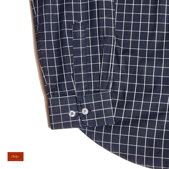 NEW KA Knights Apparel Black/White Long Sleeve Button Down Shirt with UGA(ID56) - Picture 3 of 8